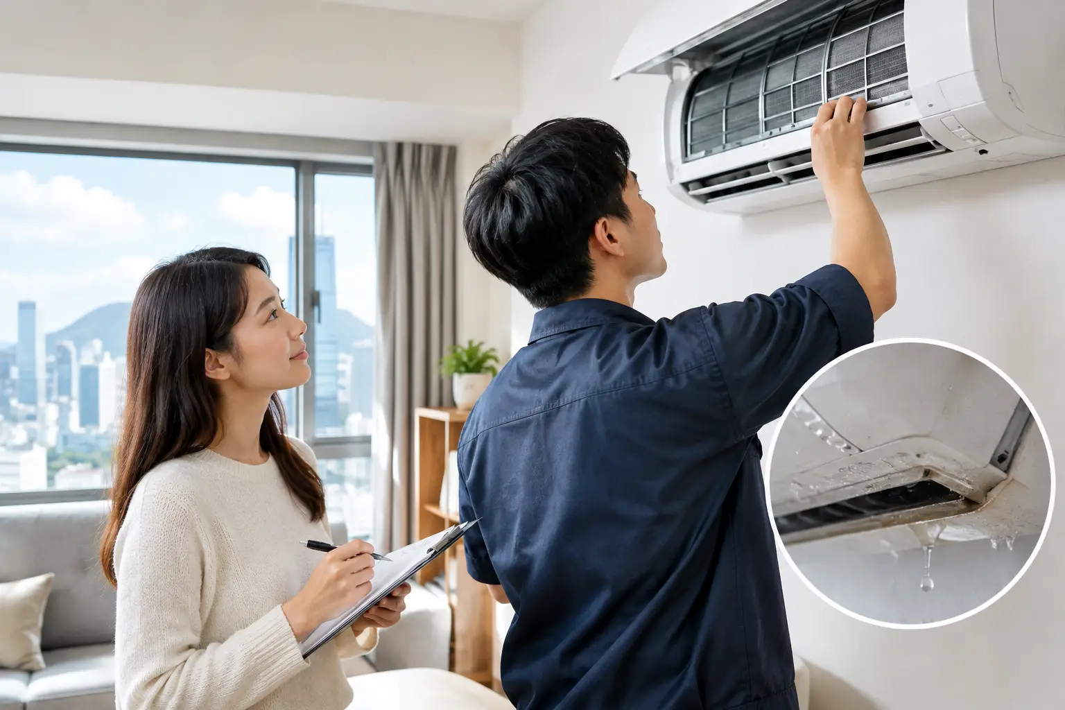 香港租客入住前後必知的租屋冷氣使用禁忌及慳電防滴水延長機齡實用檢查做法避免爭拗